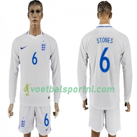 Engeland Stone 6 Thuis Shirt WK voetbal 2018 L/S